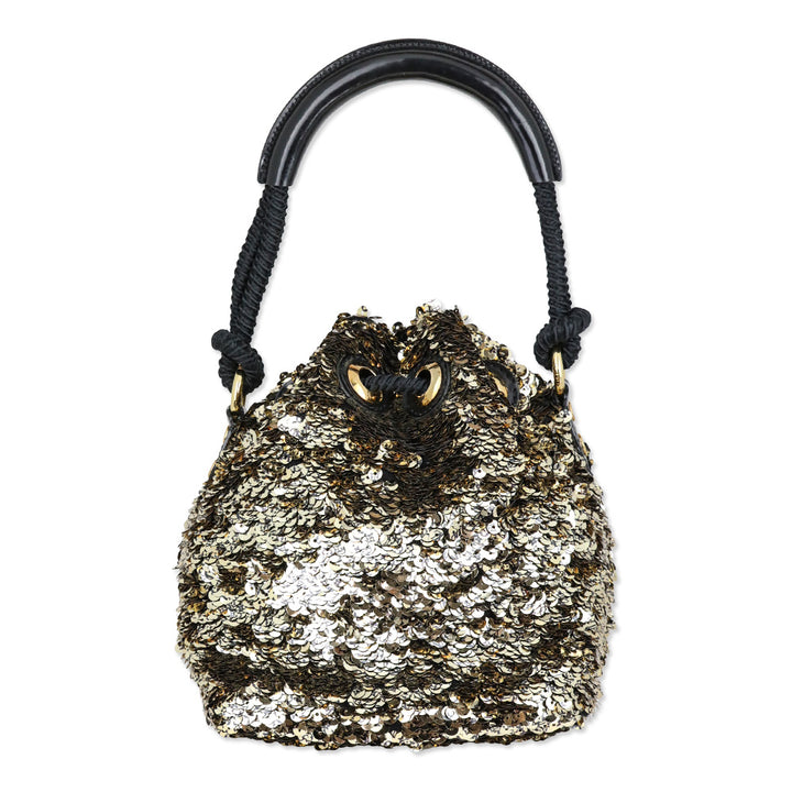 Louis Vuitton Limited Edition Paillette Dorée Mini Noe Rococo Bag