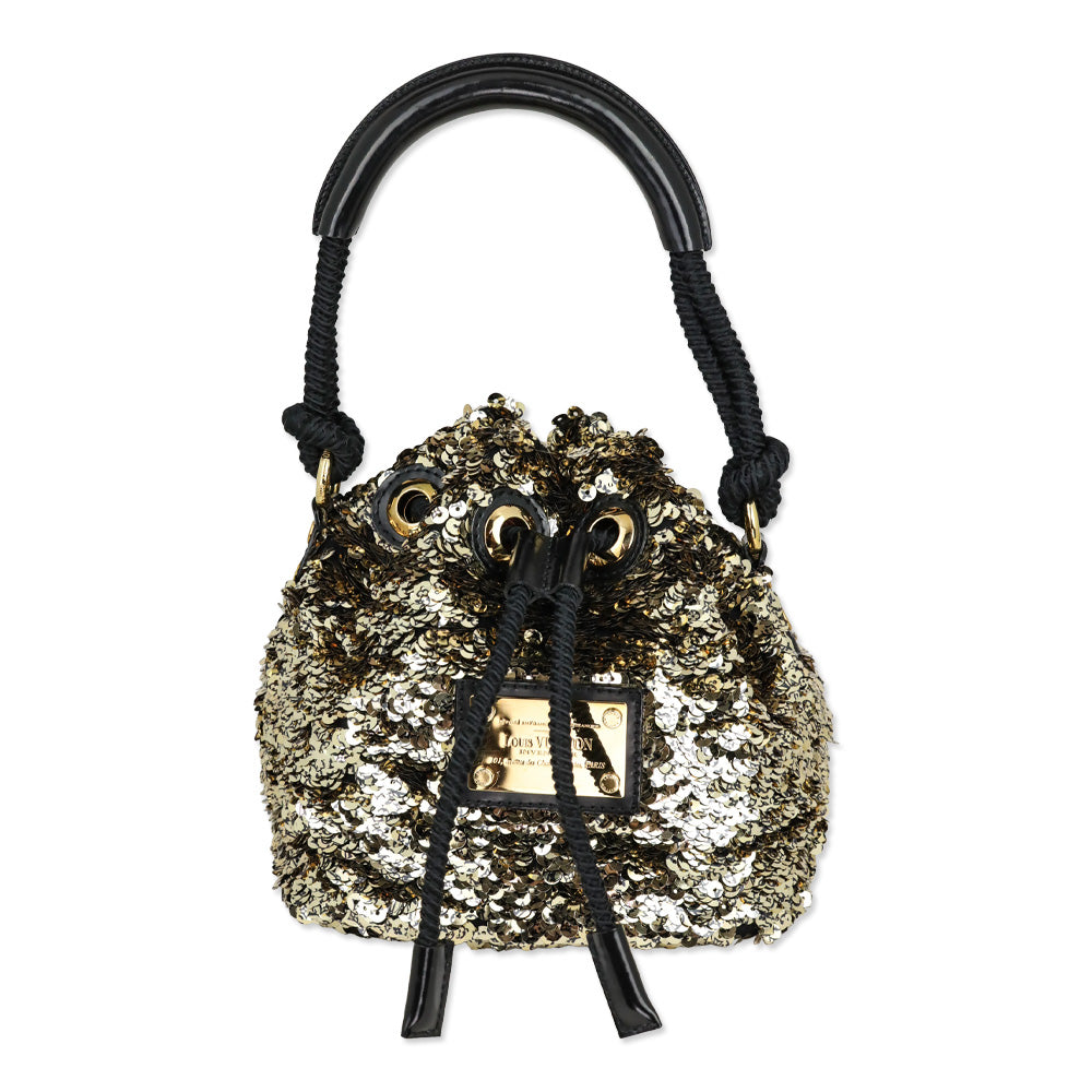Louis Vuitton Limited Edition Paillette Dorée Mini Noe Rococo Bag