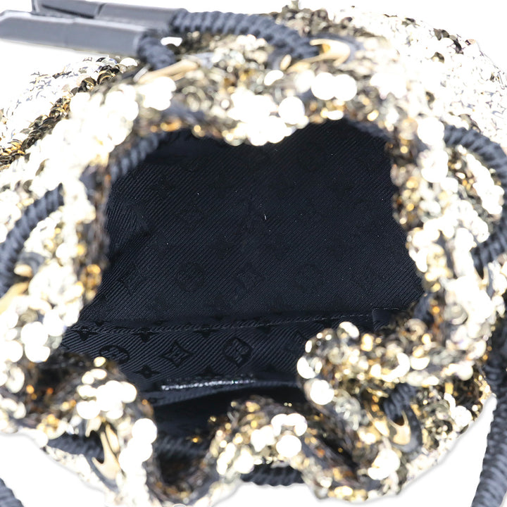 Louis Vuitton Limited Edition Paillette Dorée Mini Noe Rococo Bag