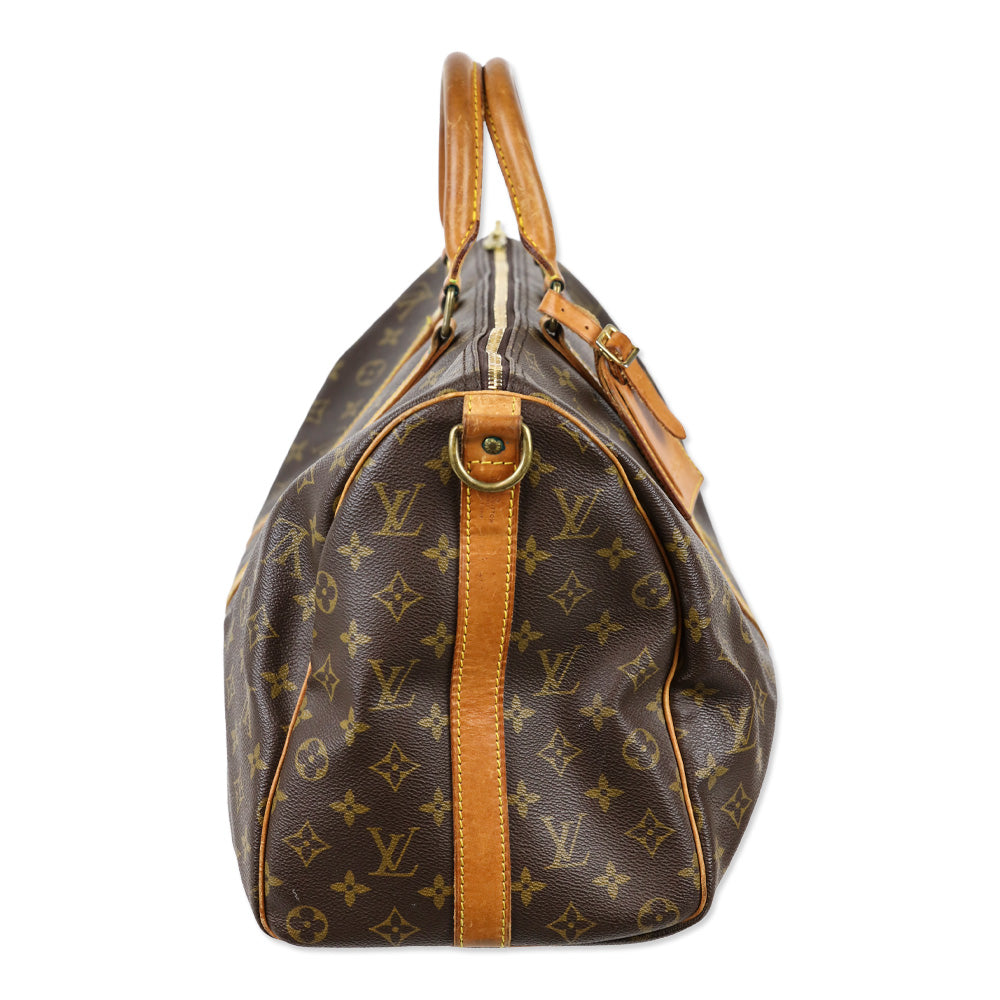 Louis Vuitton Monogram Coated Canvas Keepall Bandoulière 45