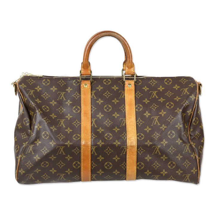 Louis Vuitton Monogram Coated Canvas Keepall Bandoulière 45