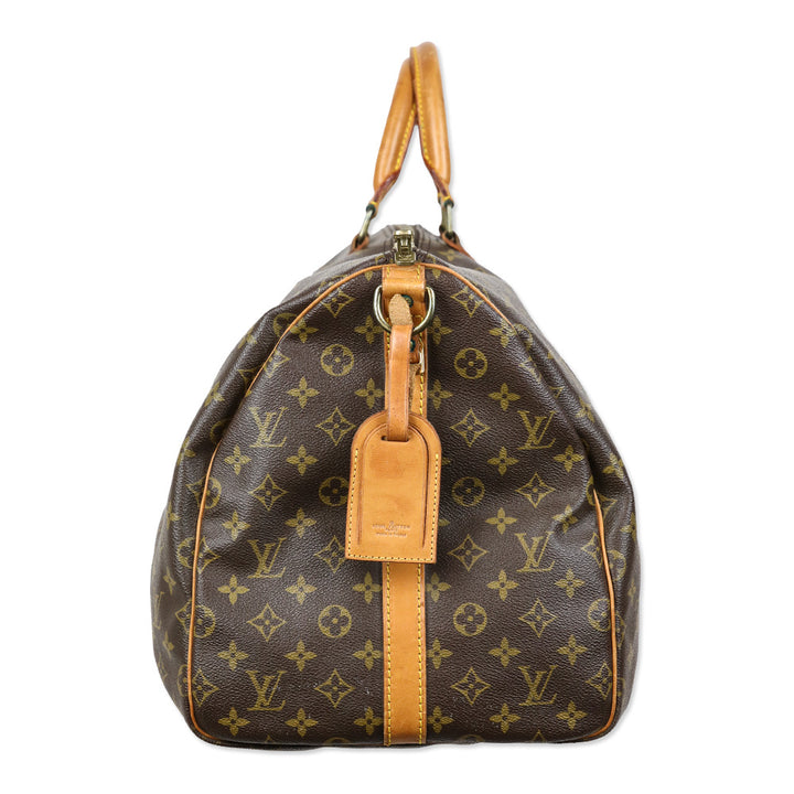 Louis Vuitton Monogram Coated Canvas Keepall Bandoulière 55