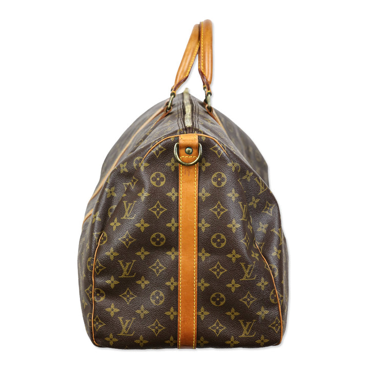 Louis Vuitton Monogram Coated Canvas Keepall Bandoulière 55