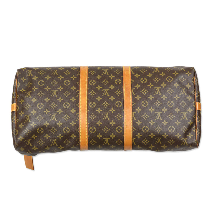 Louis Vuitton Monogram Coated Canvas Keepall Bandoulière 55