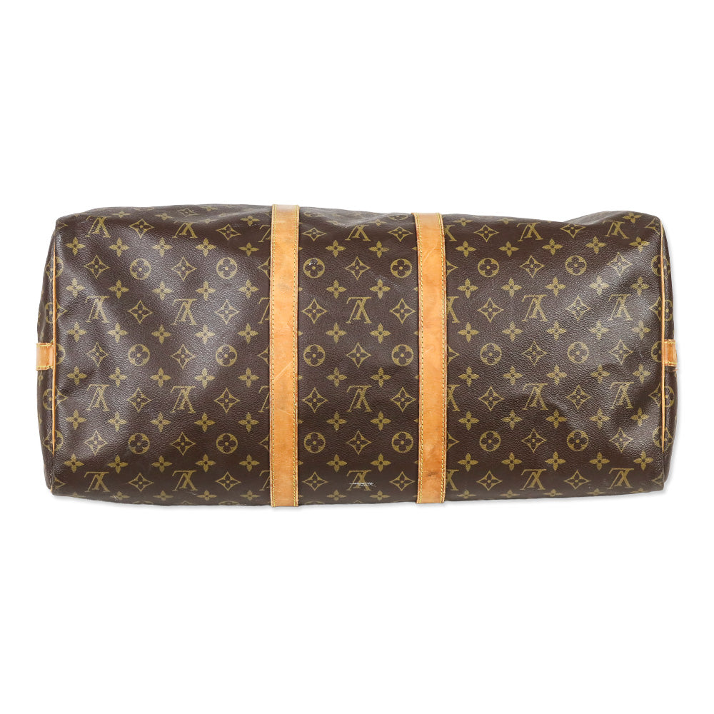 Louis Vuitton Monogram Coated Canvas Keepall Bandoulière 55