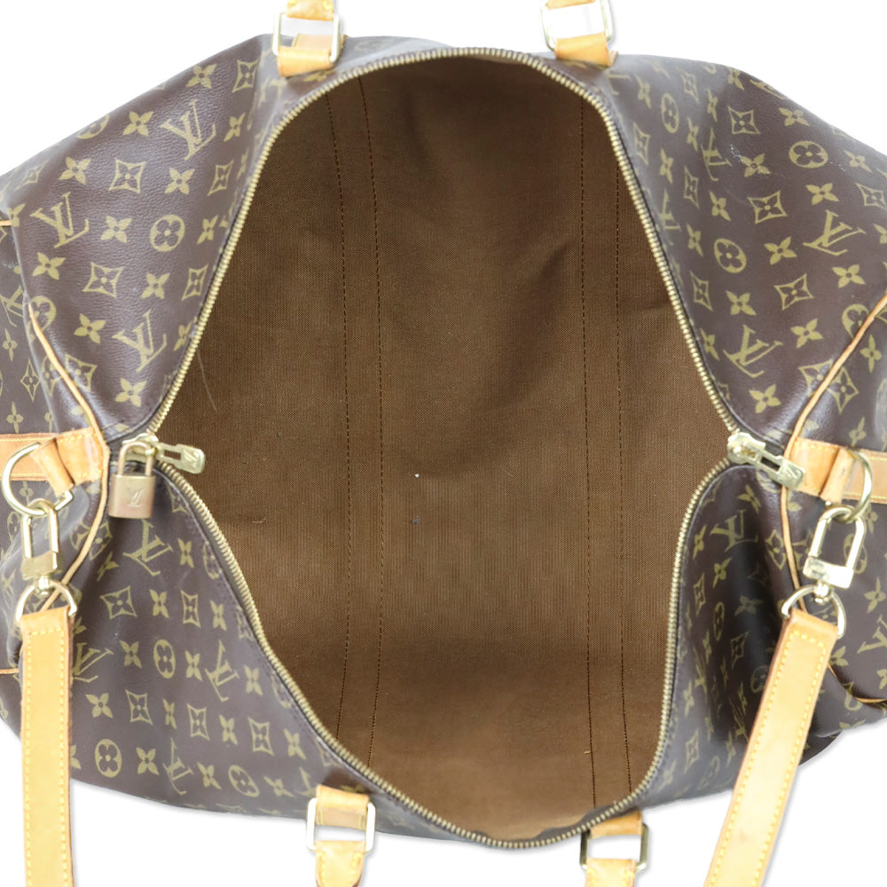 Louis Vuitton Monogram Coated Canvas Keepall Bandoulière 55