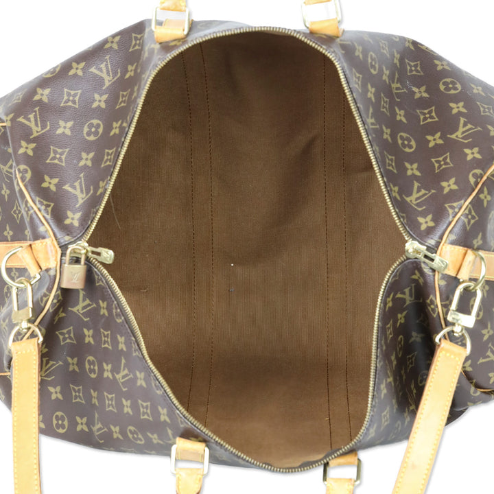 Louis Vuitton Monogram Coated Canvas Keepall Bandoulière 55