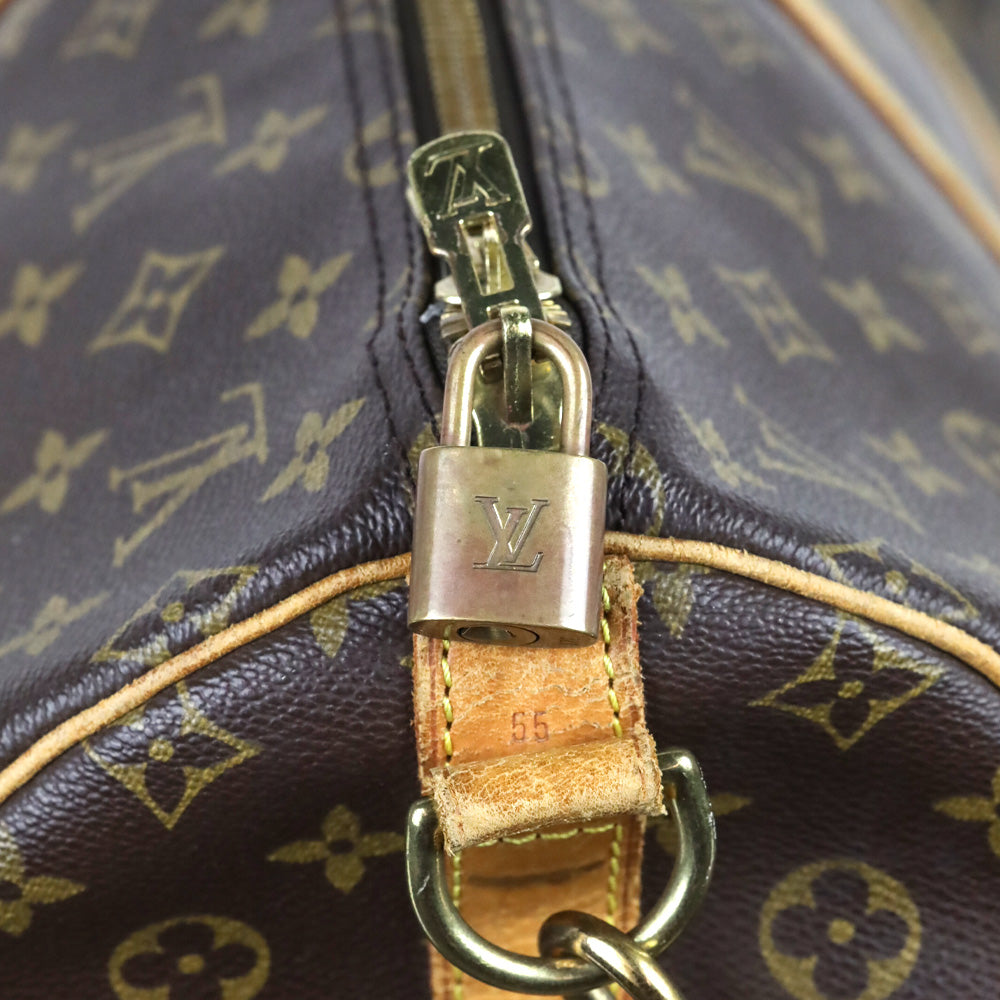 Louis Vuitton Monogram Coated Canvas Keepall Bandoulière 55