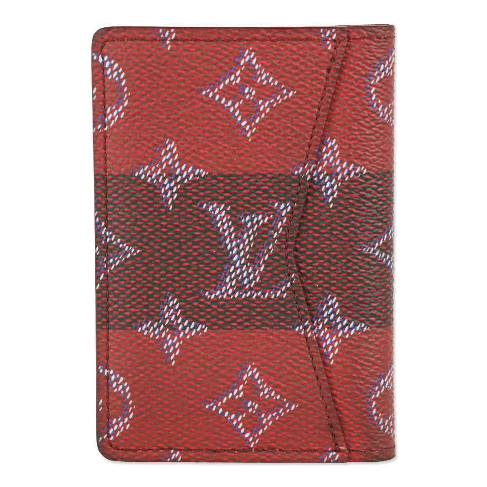 Louis Vuitton Monogram Red Stripes Coated Canvas Pocket Organizer