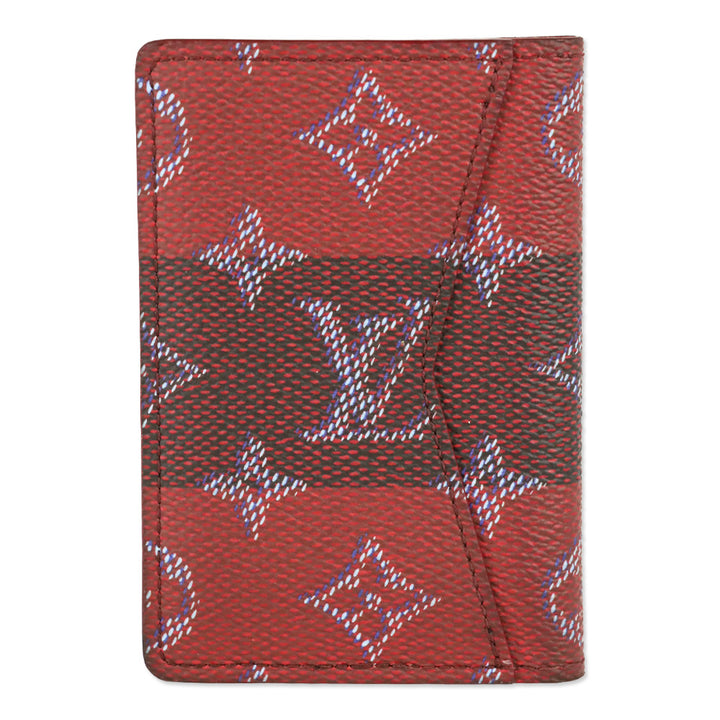 Louis Vuitton Monogram Red Stripes Coated Canvas Pocket Organizer