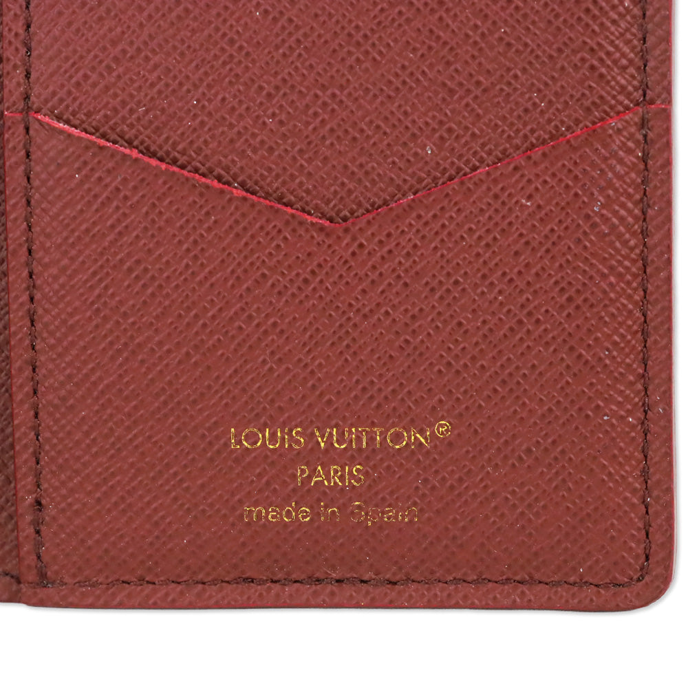 Louis Vuitton Monogram Red Stripes Coated Canvas Pocket Organizer