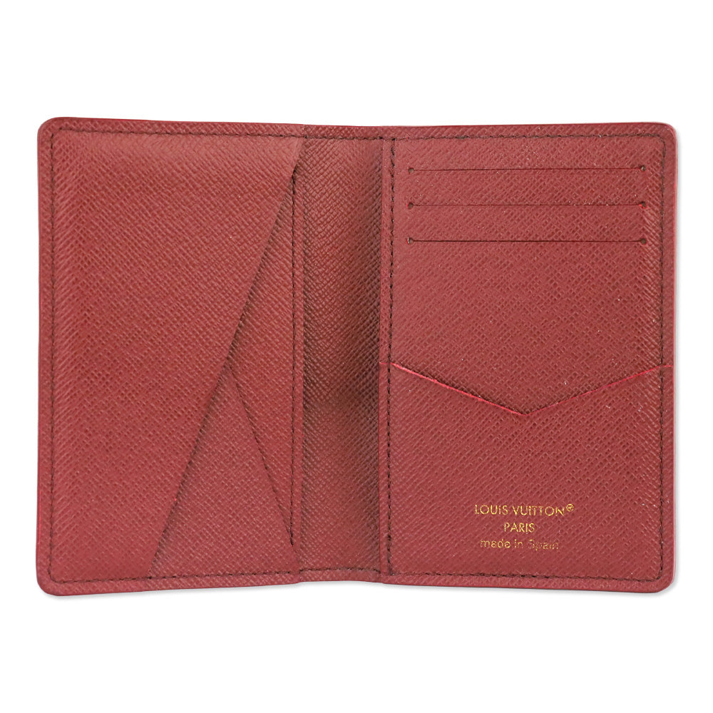Louis Vuitton Monogram Red Stripes Coated Canvas Pocket Organizer