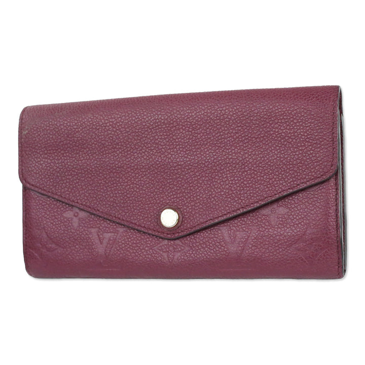 Louis Vuitton Raisin Monogram Empreinte Leather Sarah Wallet
