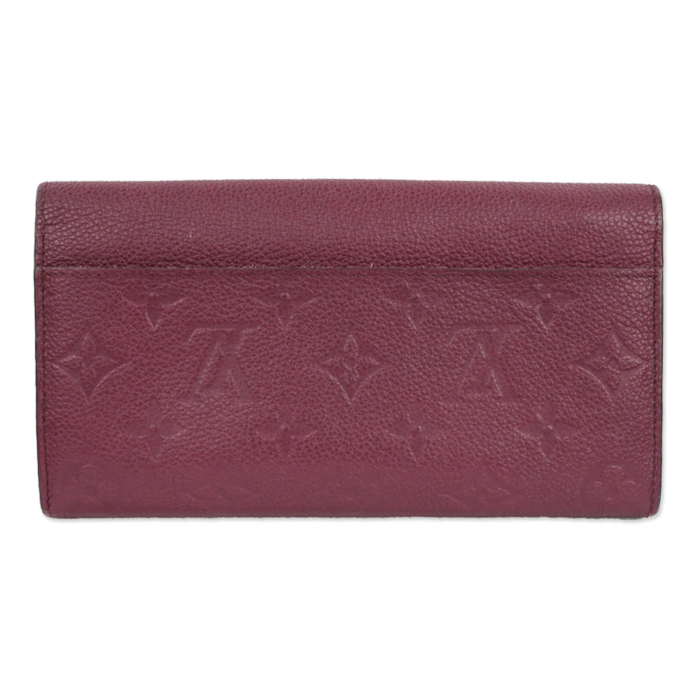 Louis Vuitton Raisin Monogram Empreinte Leather Sarah Wallet