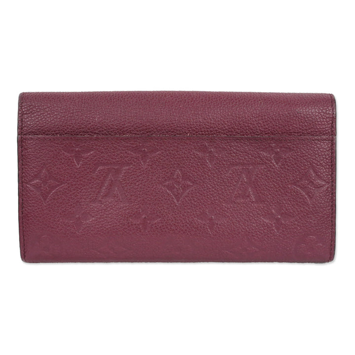Louis Vuitton Raisin Monogram Empreinte Leather Sarah Wallet