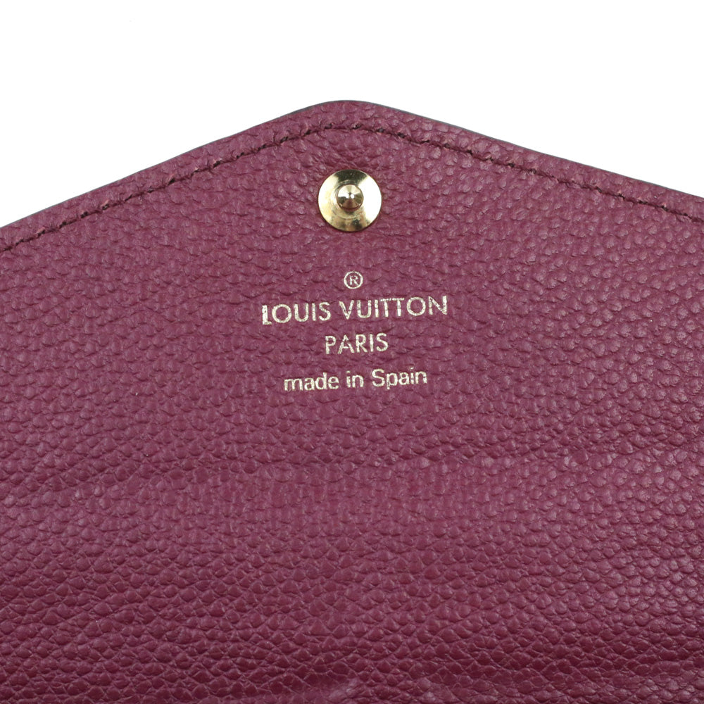 Louis Vuitton Raisin Monogram Empreinte Leather Sarah Wallet