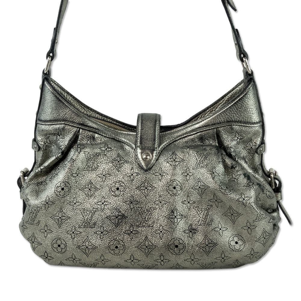 Louis Vuitton Silver Monogram Mahina Leather XS