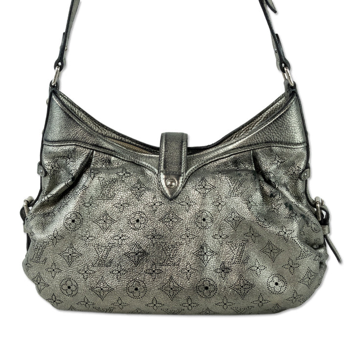 Louis Vuitton Silver Monogram Mahina Leather XS