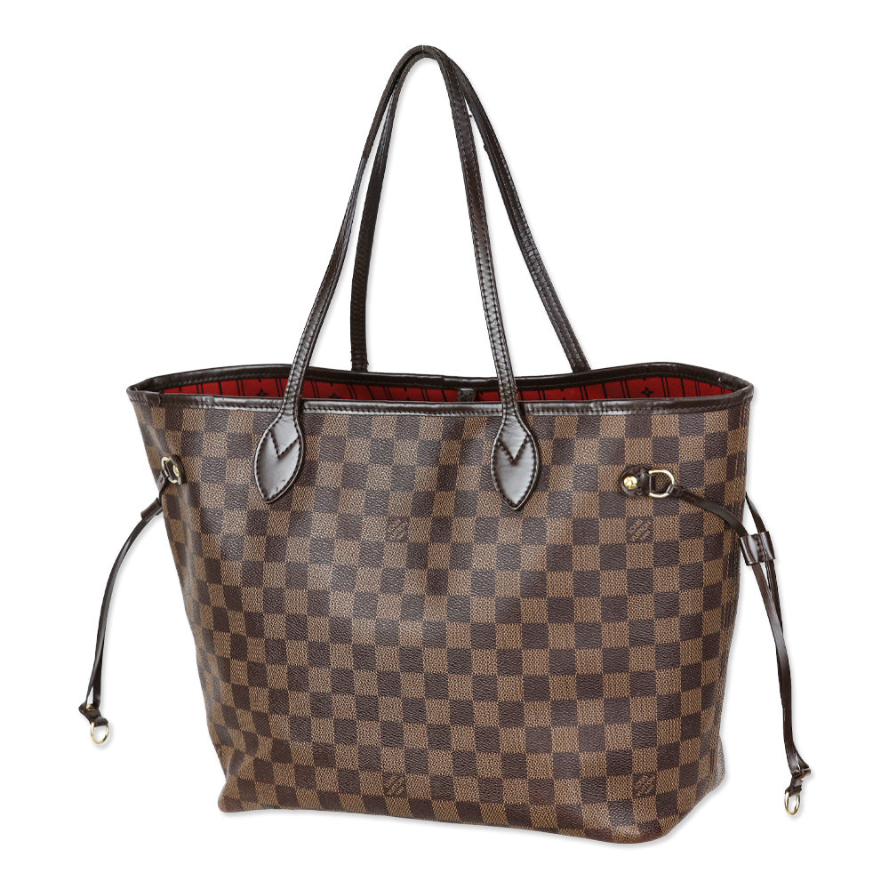 Louis Vuitton Vintage Damier Ebene Neverfull MM Tote