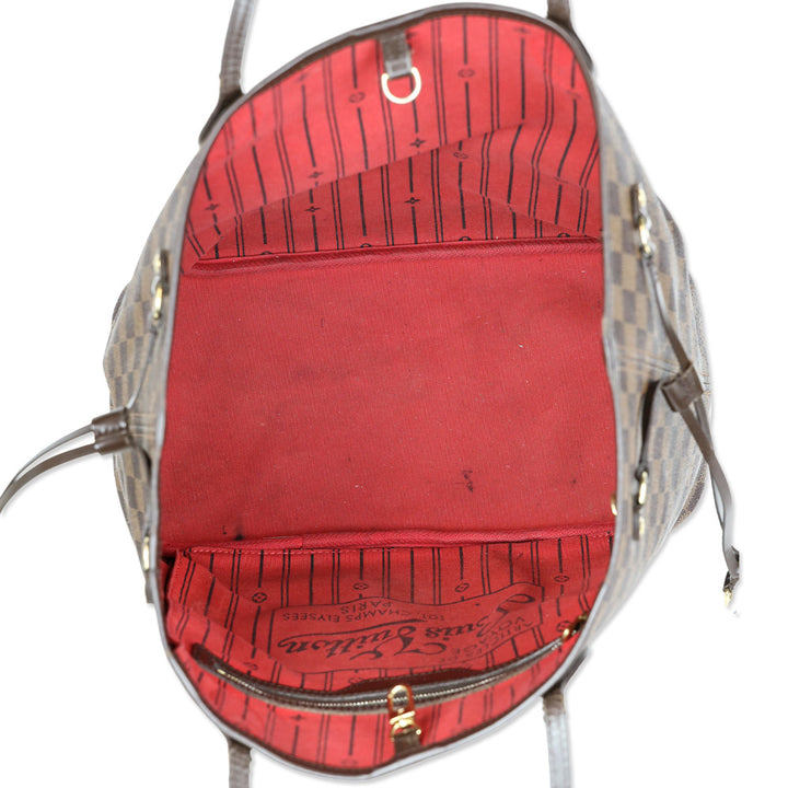 Louis Vuitton Vintage Damier Ebene Neverfull MM Tote