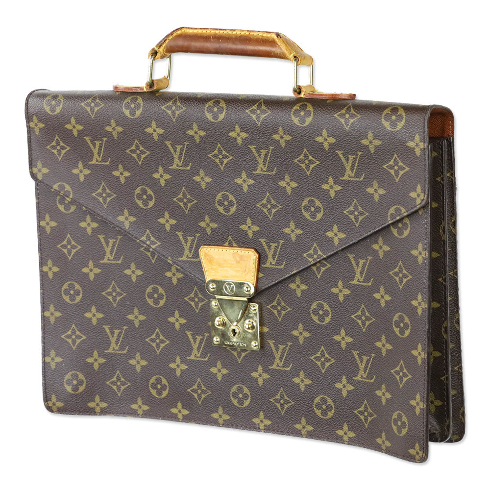 Louis Vuitton Vintage Monogram Coated Canvas Serviette Conseiller Briefcase Bag