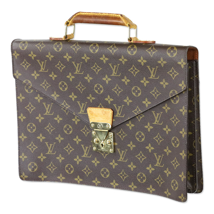 Louis Vuitton Vintage Monogram Coated Canvas Serviette Conseiller Briefcase Bag
