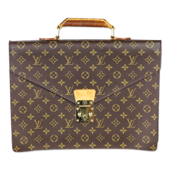 Louis Vuitton Vintage Monogram Coated Canvas Serviette Conseiller Briefcase Bag