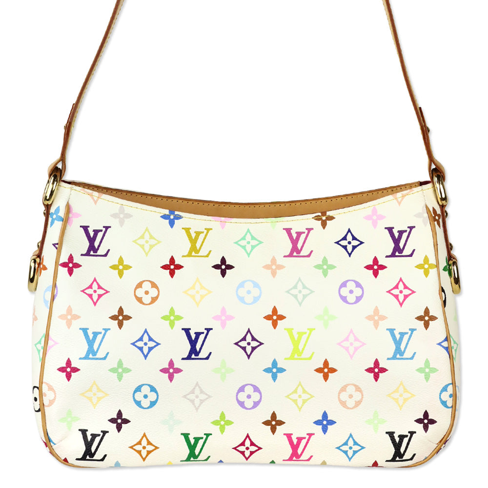 Louis Vuitton White Monogram Multicolor Lodge GM Hobo Bag