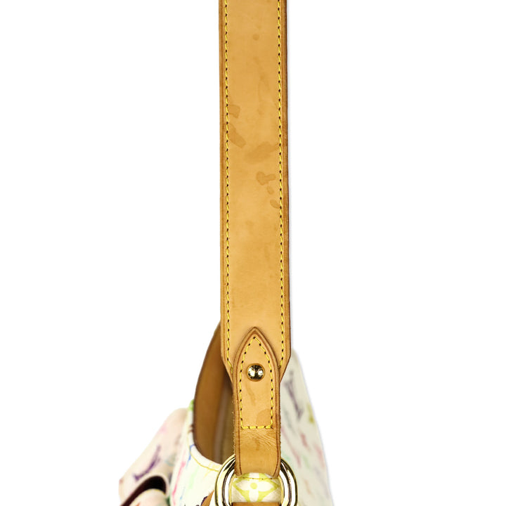 Louis Vuitton White Monogram Multicolor Lodge GM Hobo Bag
