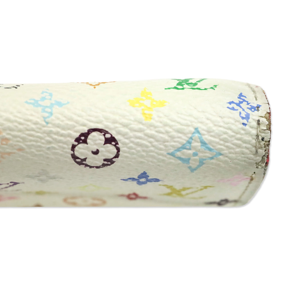 Louis Vuitton x Takashi Murakami White Multicolor Monogram Sarah Long Wallet
