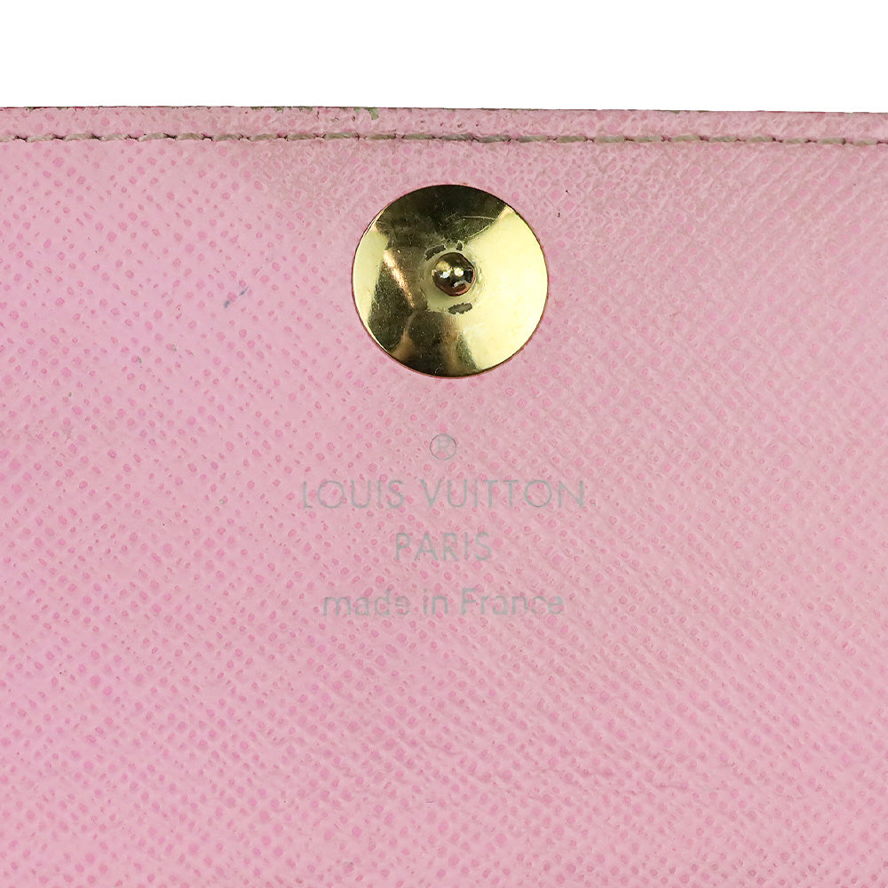 Louis Vuitton x Takashi Murakami White Multicolor Monogram Sarah Long Wallet