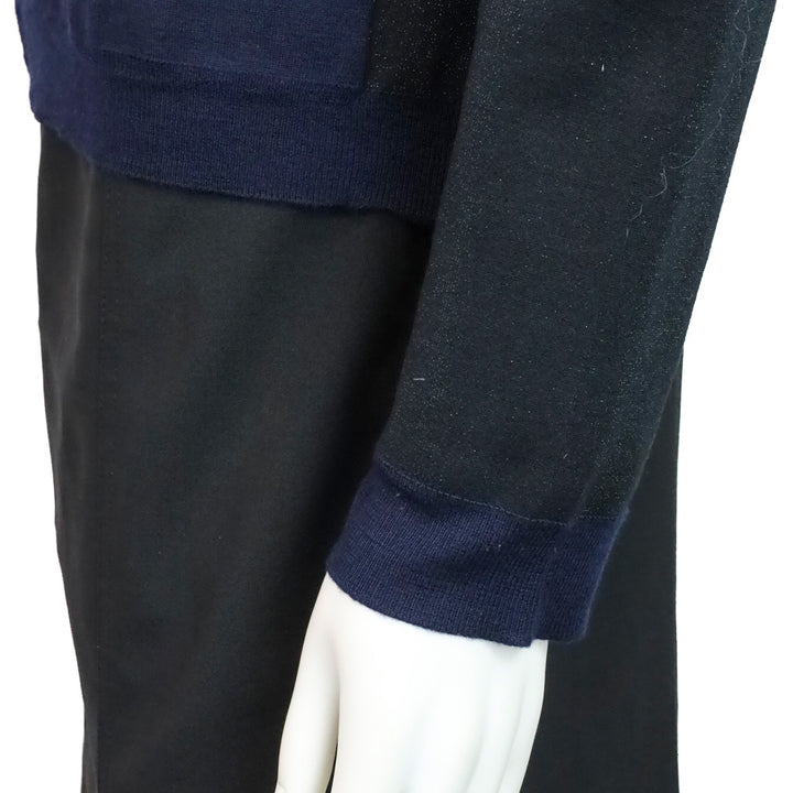 Louis Vuitton 2015 Resort Navy Dot Cutout Zip-Up Jacket