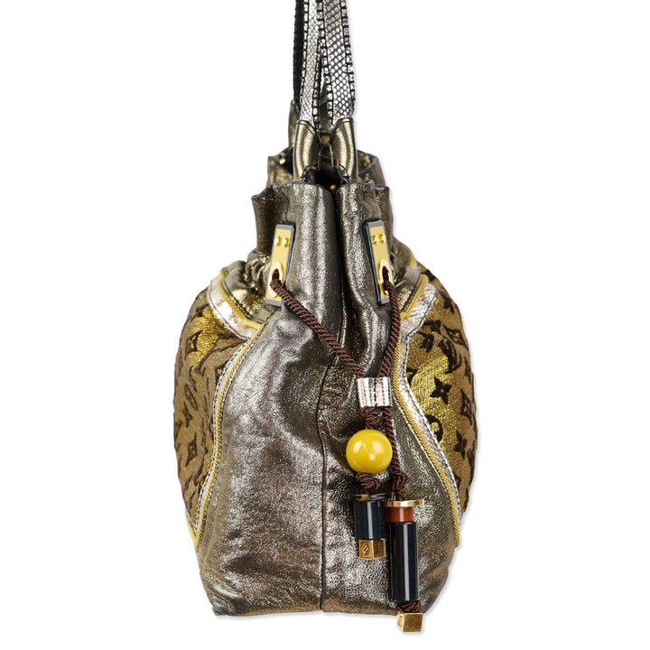 Louis Vuitton Gold LV Monogram Lurex Sunbird Bag