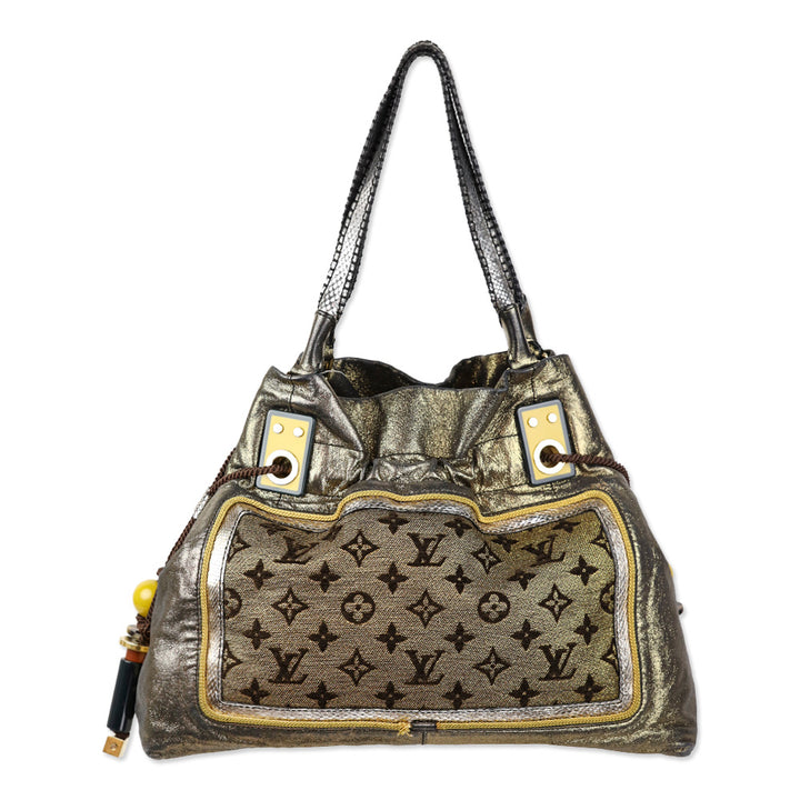 Louis Vuitton Gold LV Monogram Lurex Sunbird Bag