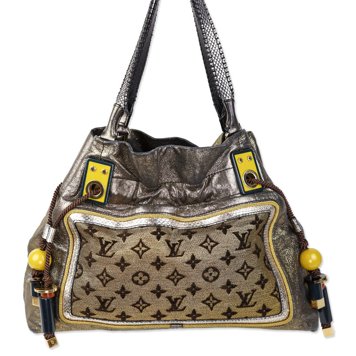 Louis Vuitton Gold LV Monogram Lurex Sunbird Bag