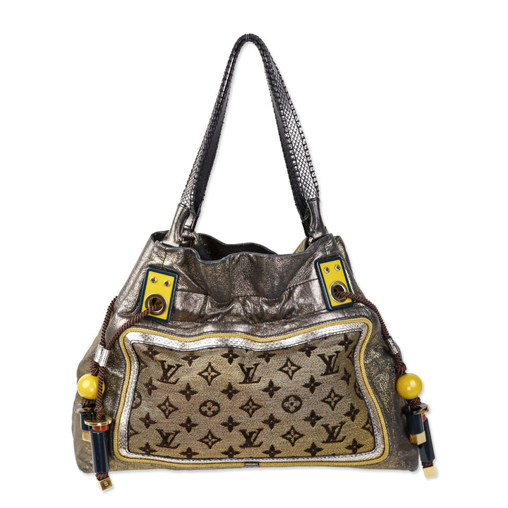 Louis Vuitton Gold LV Monogram Lurex Sunbird Bag