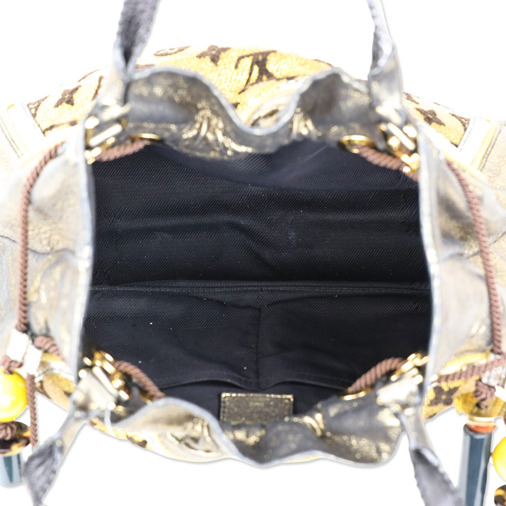 Louis Vuitton Gold LV Monogram Lurex Sunbird Bag