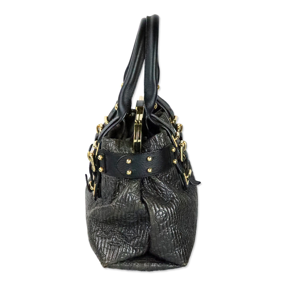 Louis Vuitton Limited Edition Black Monogram Motard Bike Bag