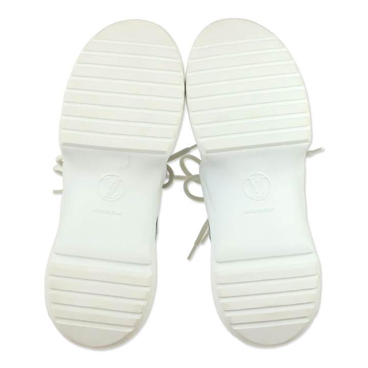 Louis Vuitton White/Blue/Gris Calfskin Technical Nylon LV Archlight Sneaker