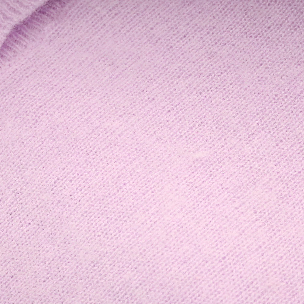 LoveShackFancy Lavender Adeanne Fitted Cashmere Cardigan