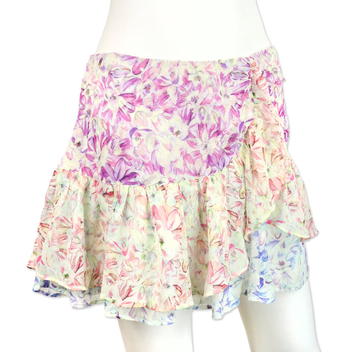 LoveShackFancy Sweet Kisses Rhodes Silk Skirt