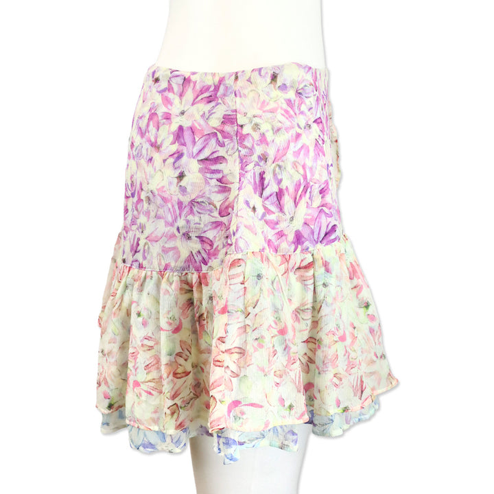 LoveShackFancy Sweet Kisses Rhodes Silk Skirt