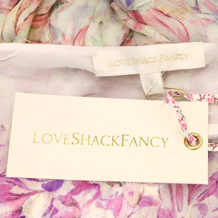 LoveShackFancy Sweet Kisses Rhodes Silk Skirt