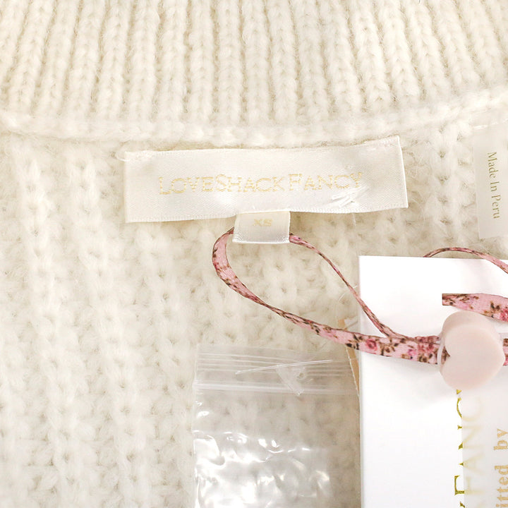 Loveshackfancy Snow Alpaca Knit Ashtan Cardigan