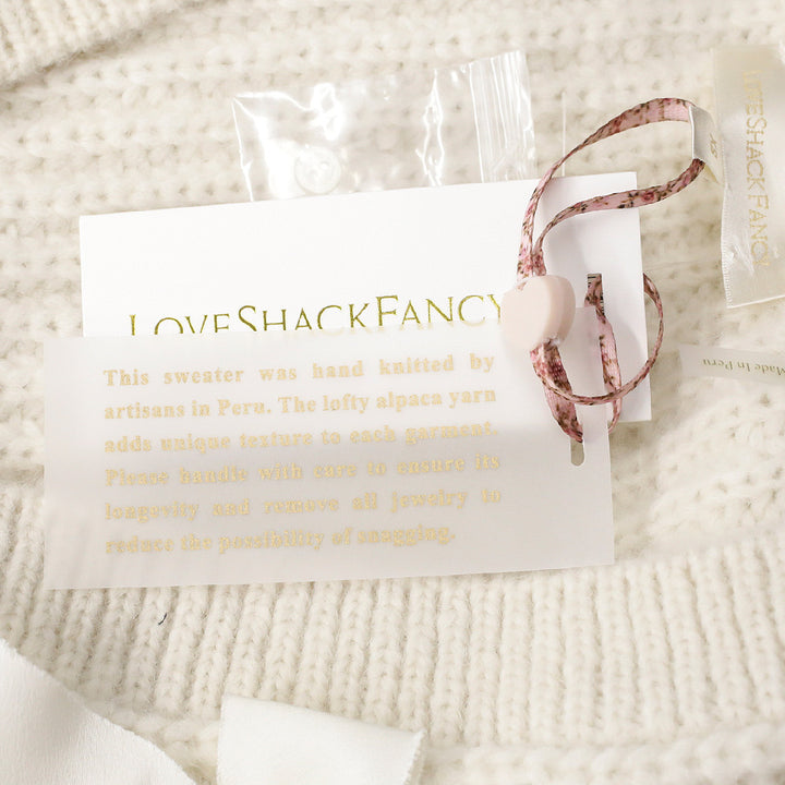 Loveshackfancy Snow Alpaca Knit Ashtan Cardigan