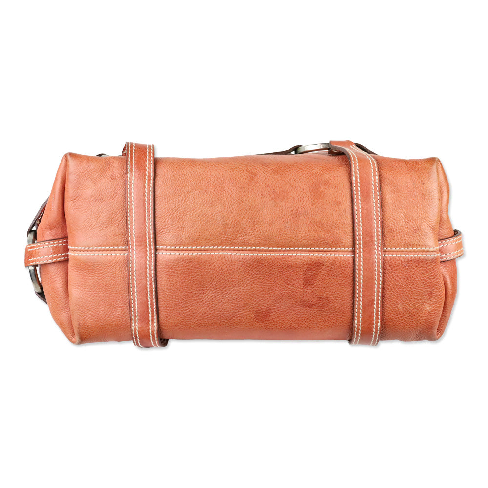 Luella Brick Leather Daria Tote Bag