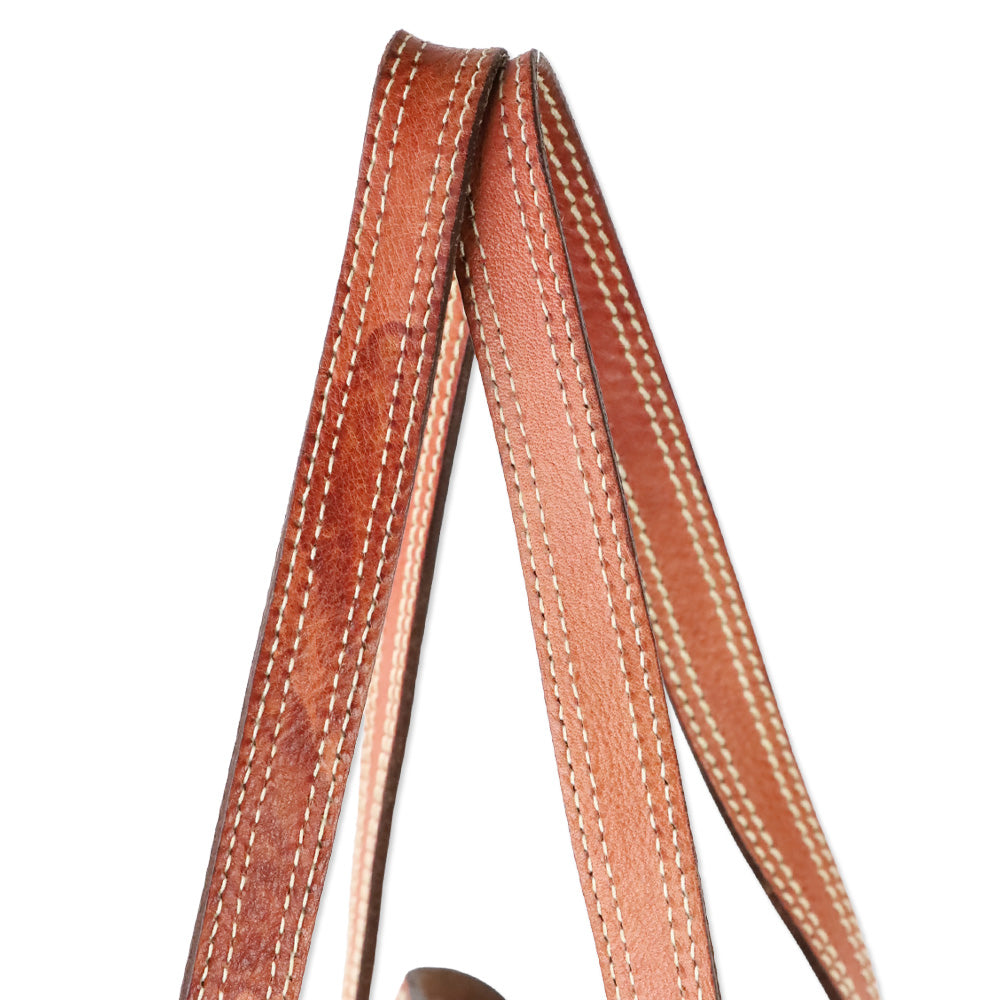 Luella Brick Leather Daria Tote Bag