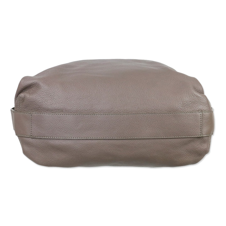 M. Gemi Warm Gray Tumbled Leather The Laura Convertible Backpack