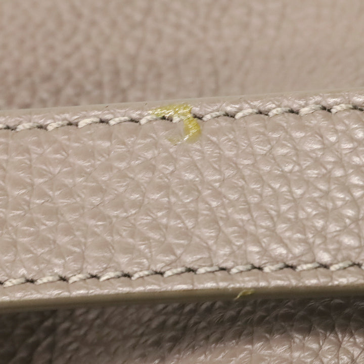 M. Gemi Warm Gray Tumbled Leather The Laura Convertible Backpack