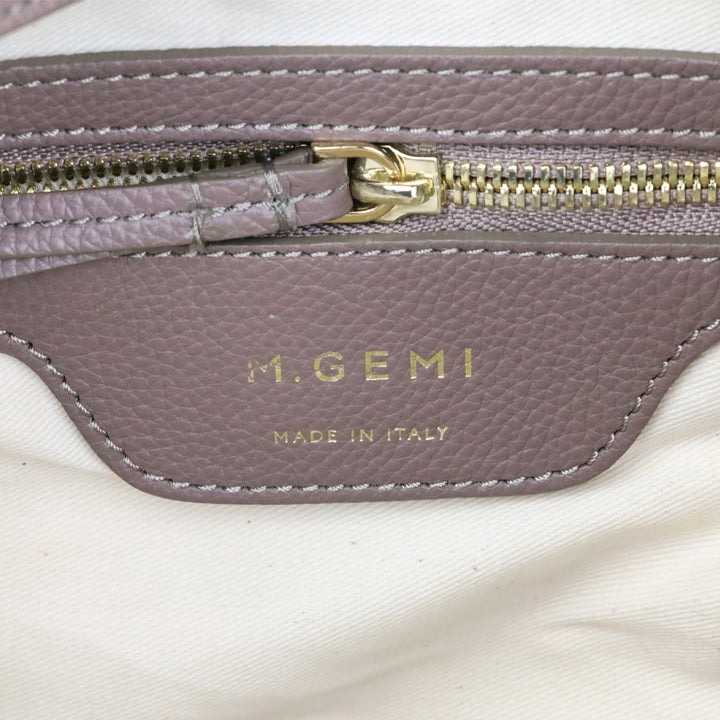M. Gemi Warm Gray Tumbled Leather The Laura Convertible Backpack